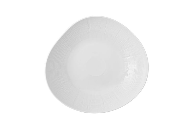 Vista Alegre 28 cm porcelain Alma plate textured rim professional catering plate