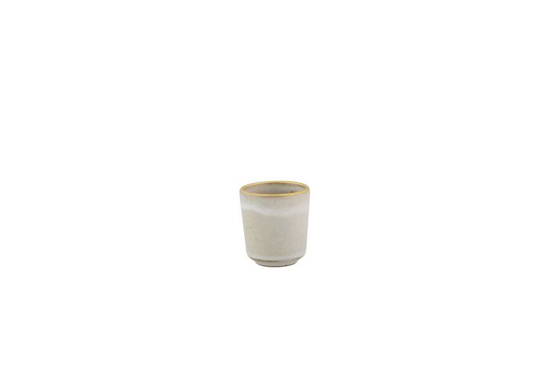 Mug 9 cl Gold Stone White Vista Alegre gold rim horeca