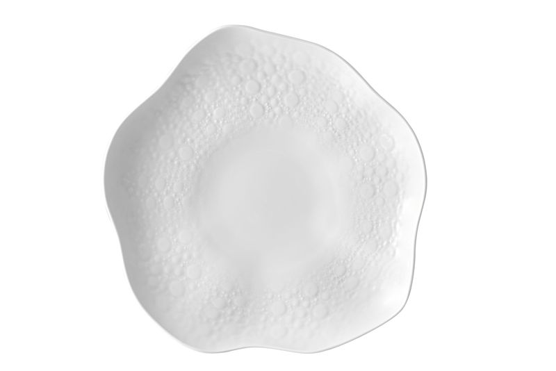Vista Alegre 31 cm porcelain Coral Luis Baena plate embossed professional catering plate
