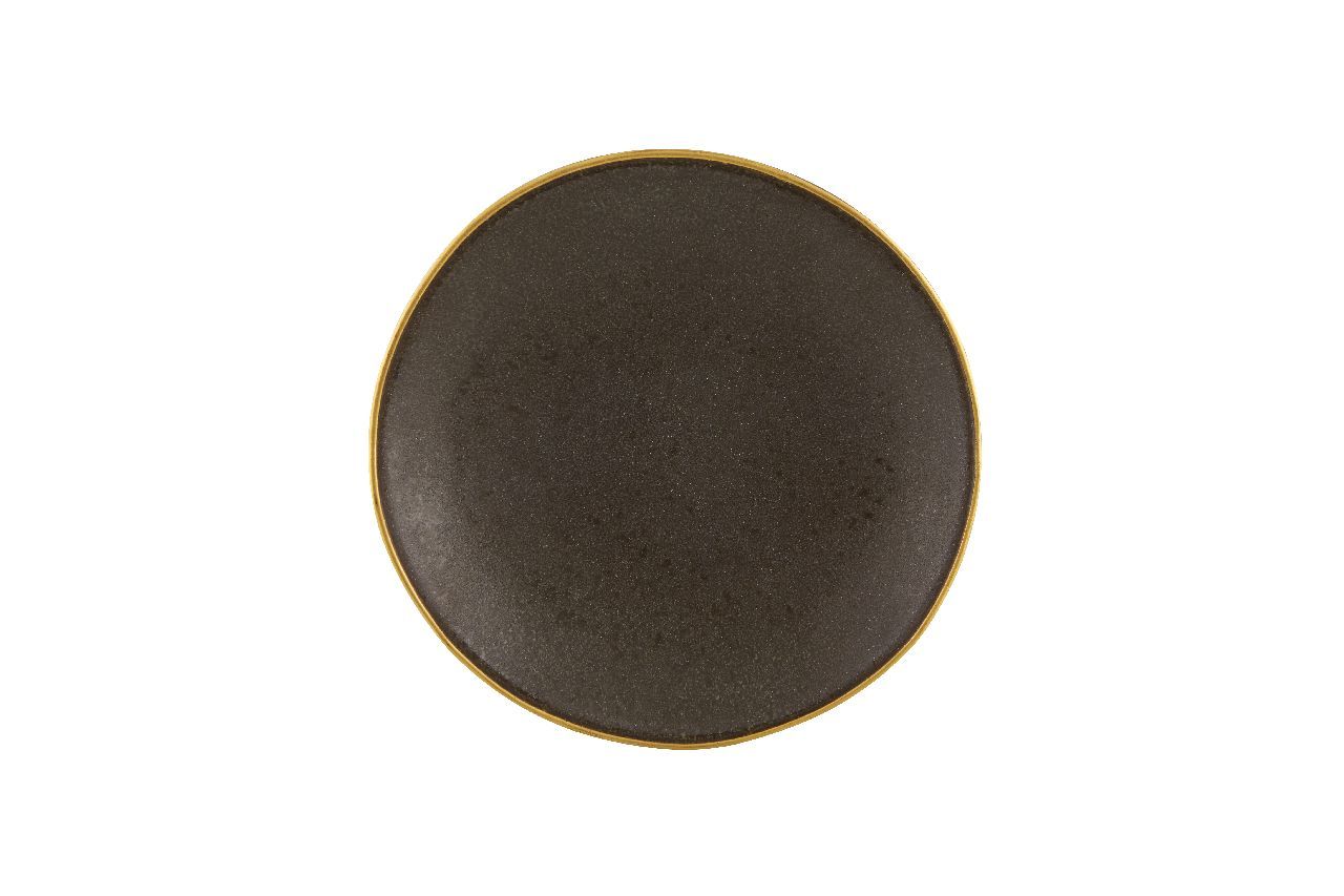 Soup plate 23 cm Gold Stone Bronze Vista Alegre gold rim horeca