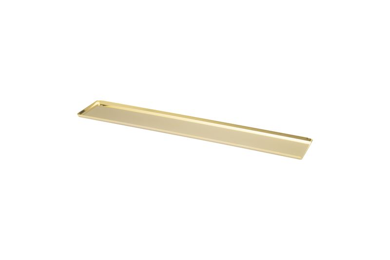 Tablett Edelstahl gold Abert 50x10 cm