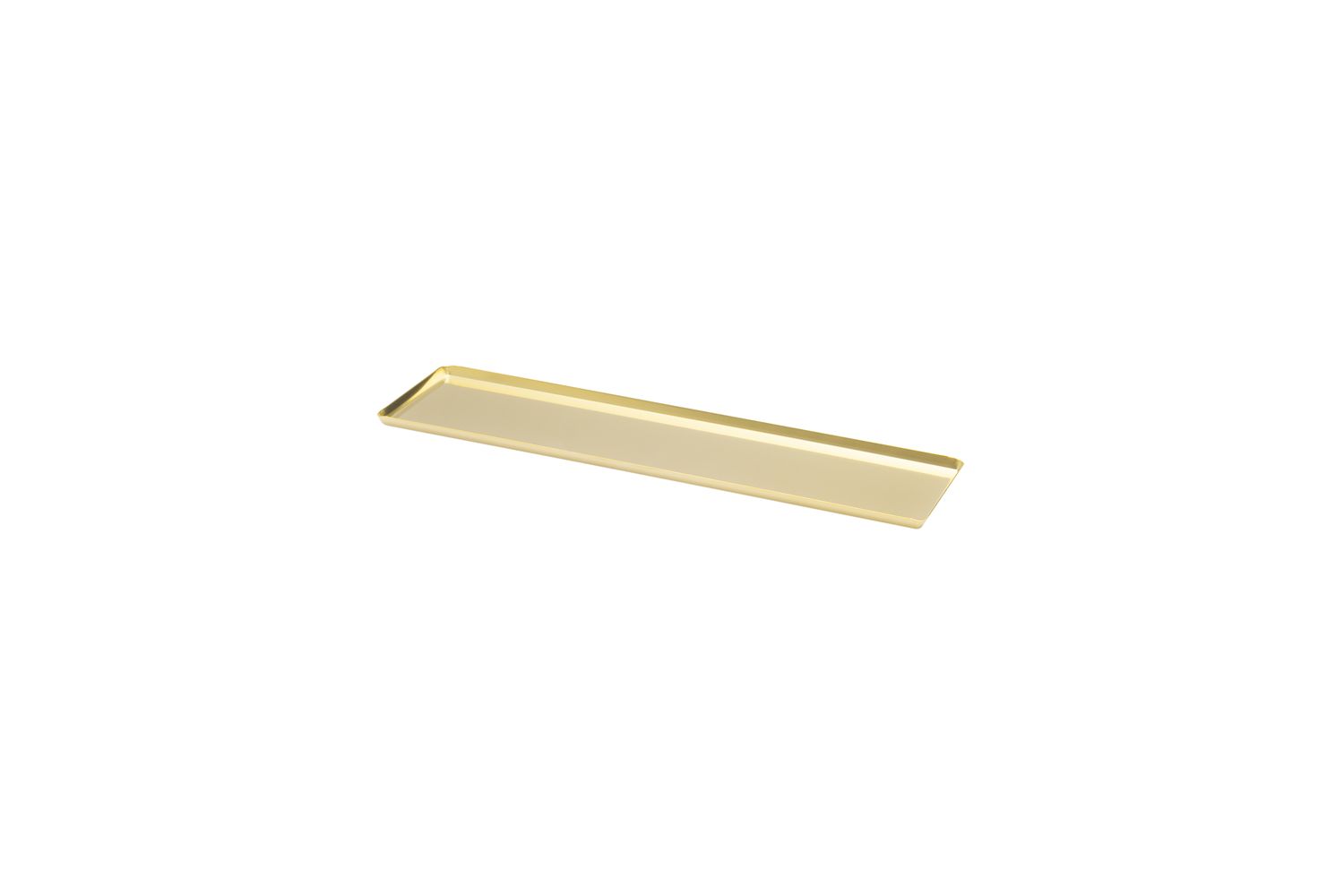 Abert stainless steel 18 10 gold tray 35x10 cm for finger food horeca service