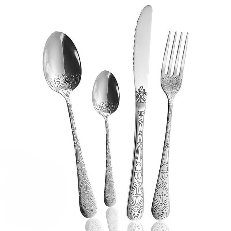 Tattoo dessert fork stainless steel 18 10 Abert