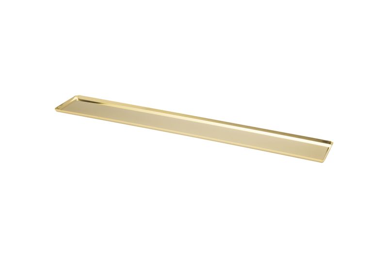 Tablett Edelstahl gold Abert 60x10 cm