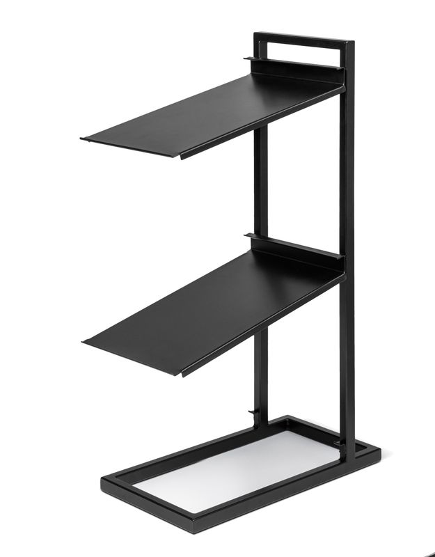 Abert display buffet nero 3 livelli per cassette horeca