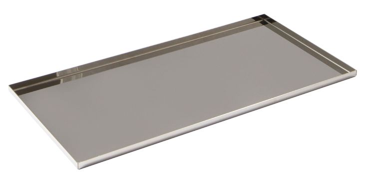 Abert piatto buffet acciaio inox 40x20 cm horeca