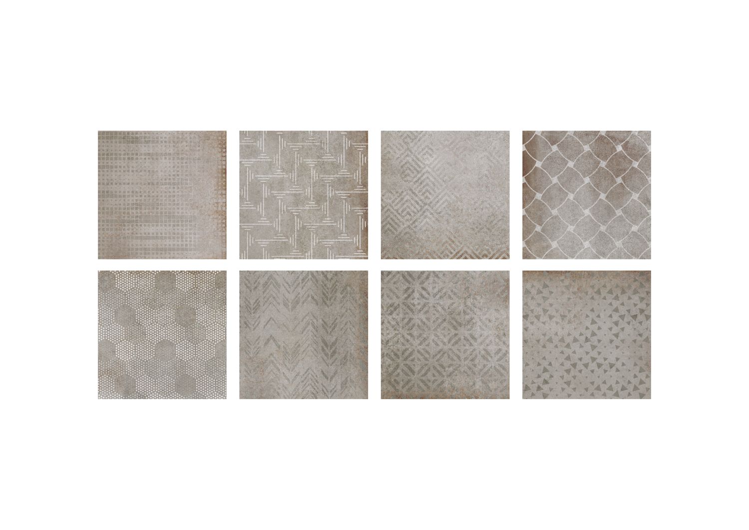 Abert pianetto gres decorato grey mix buffet Domino horeca