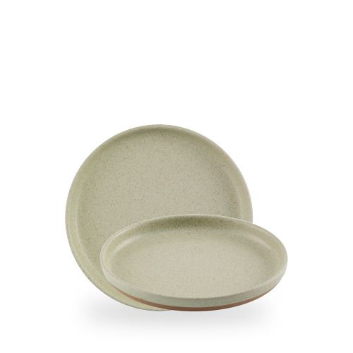 Plate with rim 21 cm Speckled Green horeca