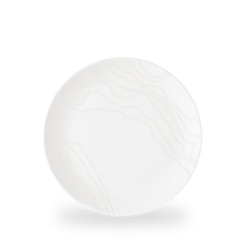 Piatto coupe Churchill Tide White 26 cm rilievo onde horeca