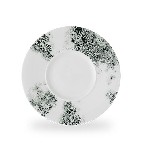 Teller breite fahne Churchill 28 cm Ambience Smoke Black schwarz horeca