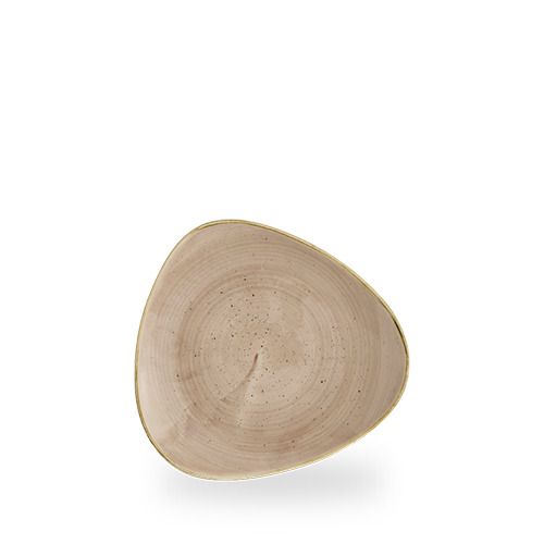 Piatto triangolare Churchill 20 cm Stonecast Truffle smalto reattivo horeca