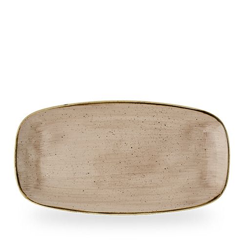 Piatto rettangolare Churchill 35 cm Stonecast Truffle smalto reattivo horeca
