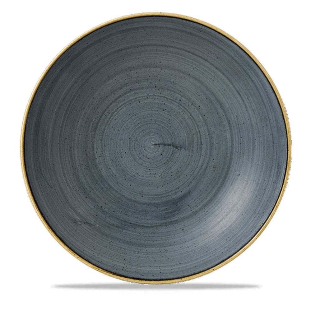 Churchill Stonecast blue deep plate 30 cm stoneware horeca use
