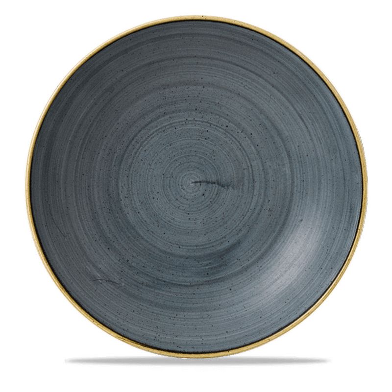 Churchill Stonecast blue deep plate 30 cm stoneware horeca use