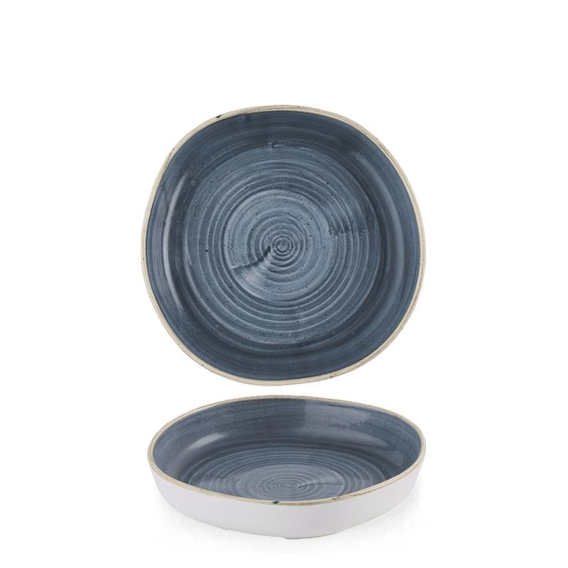 Churchill Stonecast blue bowl 20 cm stoneware raised rim horeca use