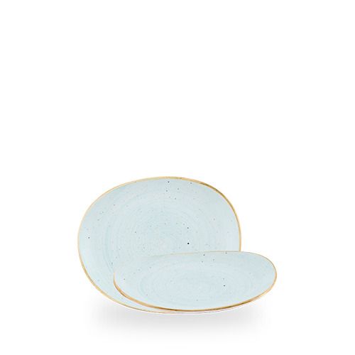 Churchill organic plate 18.5x15.5 cm Stonecast Duck Egg horeca