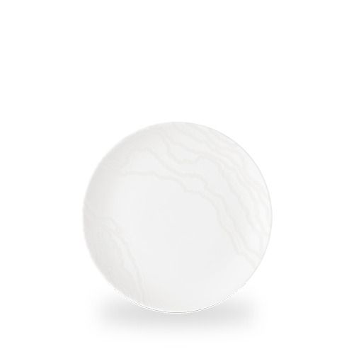 Piatto coupe Churchill Tide White 21 cm rilievo onde horeca