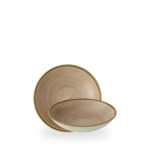 Piatto fondo coupe Churchill 18 cm Stonecast Truffle smalto reattivo horeca