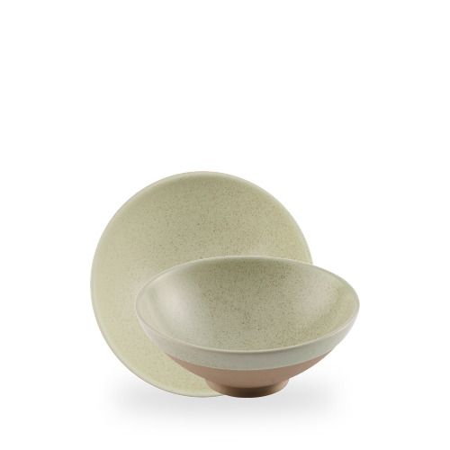 Footed bowl Speckled Green horeca