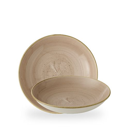 Piatto fondo coupe Churchill 24 cm Stonecast Truffle smalto reattivo horeca
