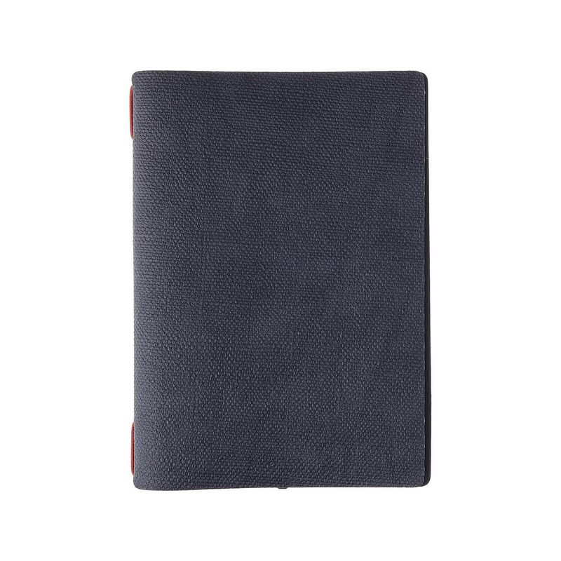 Dag Style A5 menu holder jute blue 16.5x23 cm red elastic horeca use