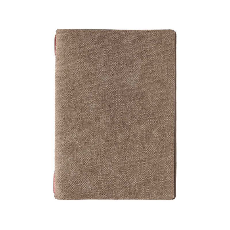 Dag Style A5 menu holder jute camel 16.5x23 cm red elastic horeca use
