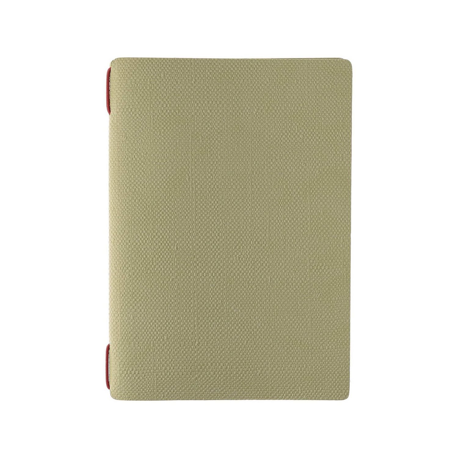 Dag Style A5 menu holder jute sage 16.5x23 cm red elastic horeca use