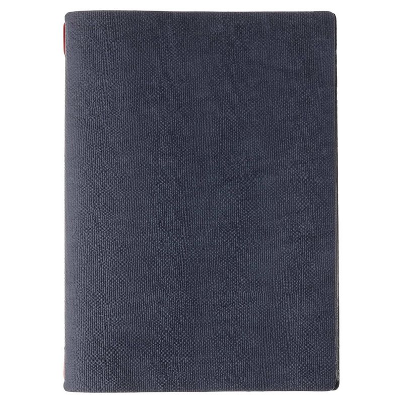 A4 menu holder juta blue Dag Style red elastic horeca