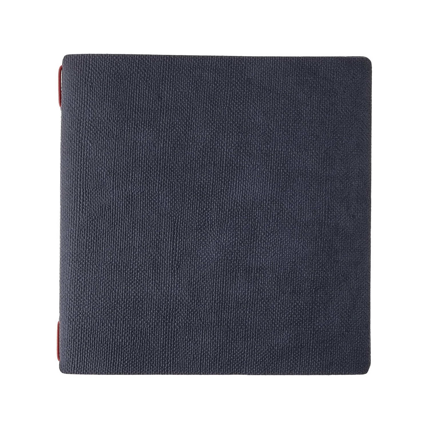 Square menu holder juta blue Dag Style red elastic horeca