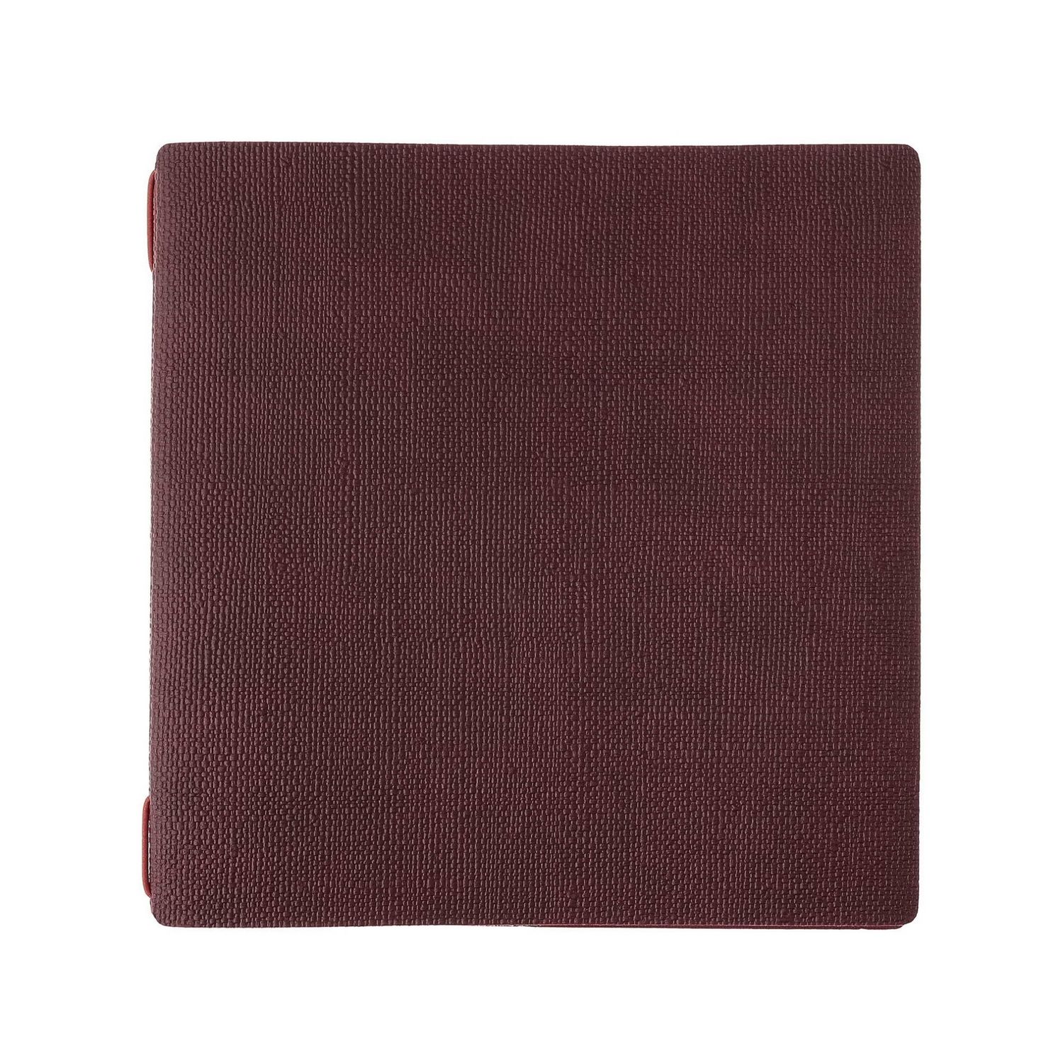 Square menu holder juta bordeaux Dag Style red elastic horeca