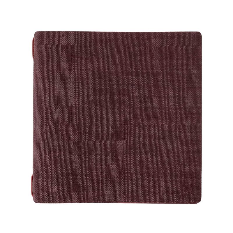 Square menu holder juta bordeaux Dag Style red elastic horeca