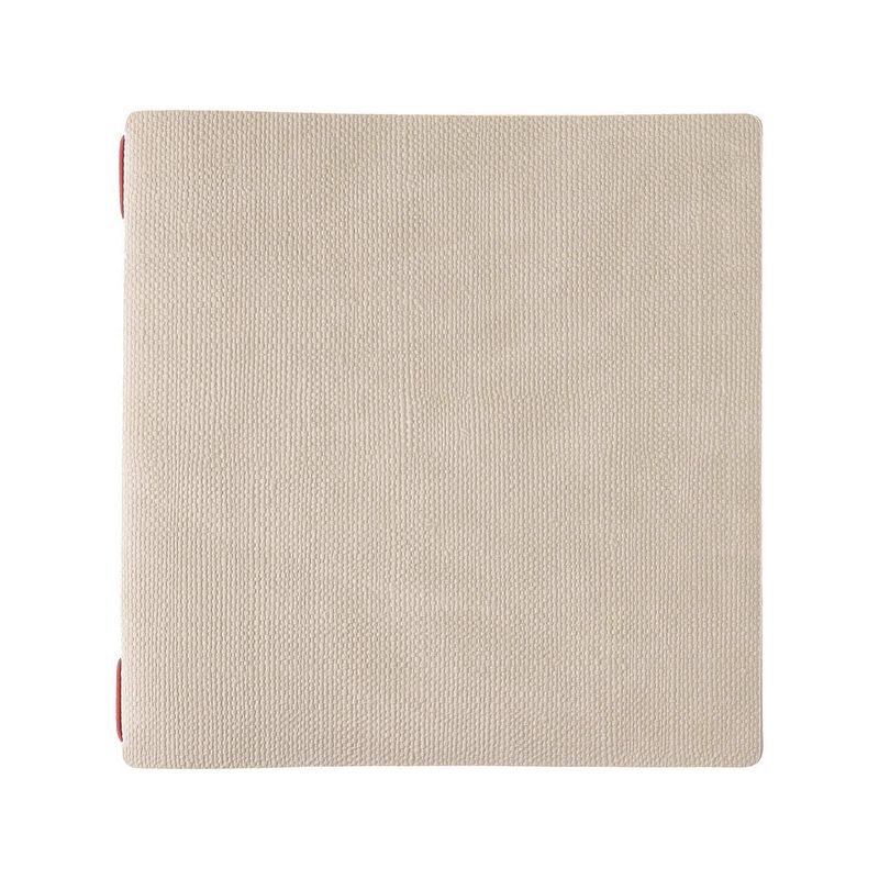 Square menu holder juta ivory Dag Style red elastic horeca