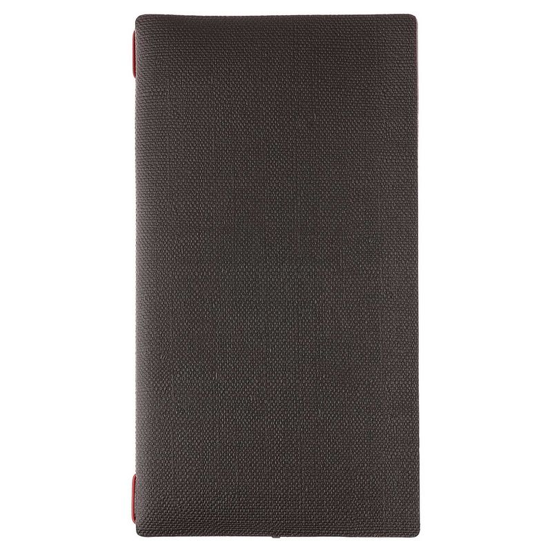 Dag Style menu holder juta bicolor A4 Slim red elastic horeca