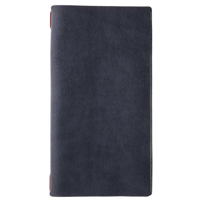 Dag Style menu holder juta blue A4 Slim red elastic horeca