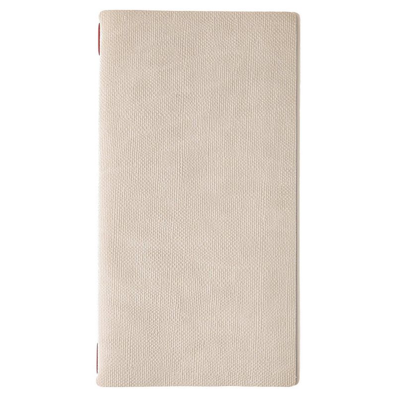 Dag Style menu holder juta ivory A4 Slim red elastic horeca