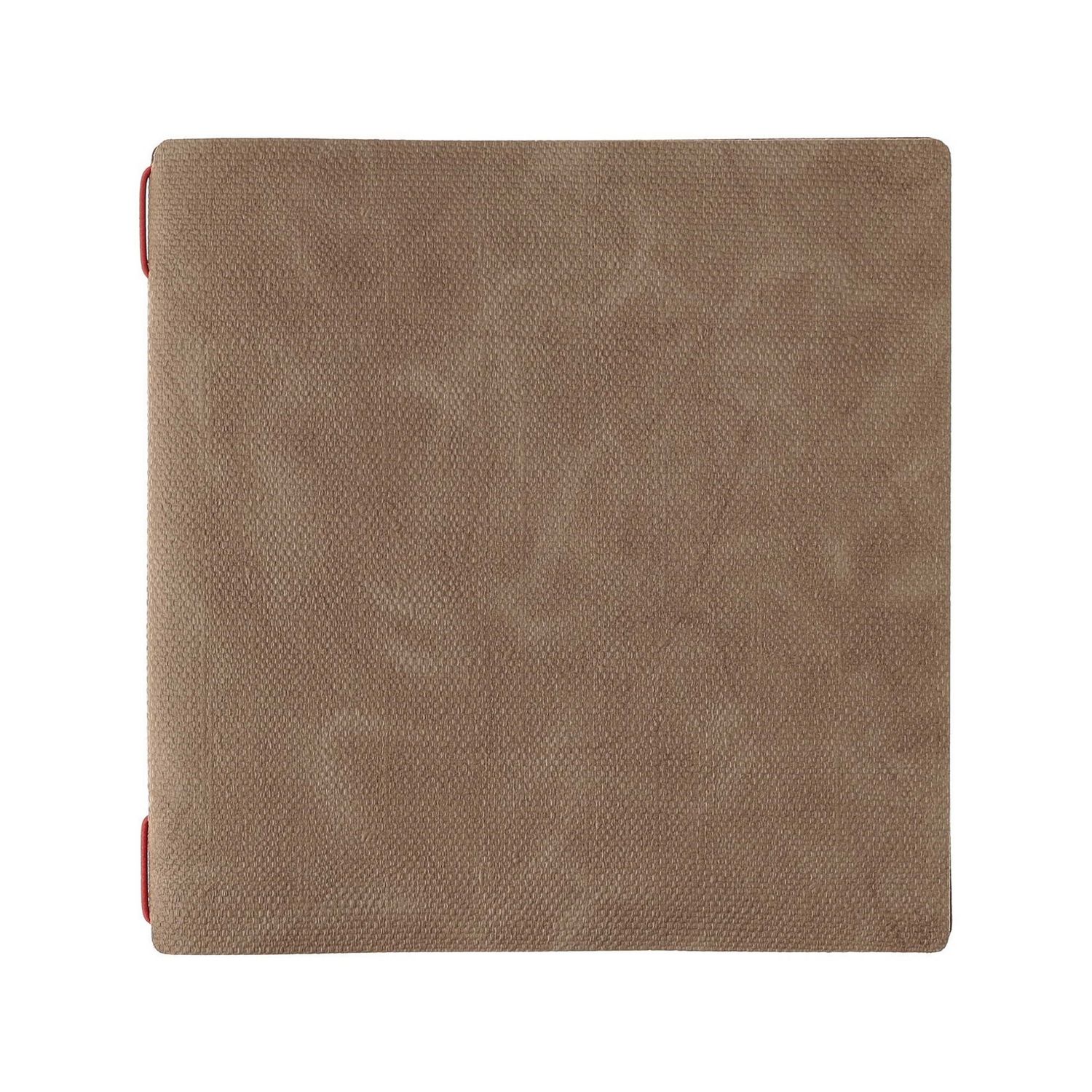 Square menu holder Dag Style juta camel red elastic horeca