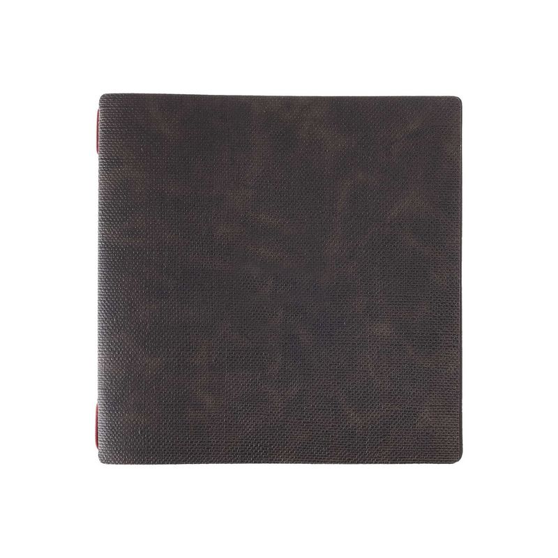 Square menu holder Dag Style juta brown red elastic horeca