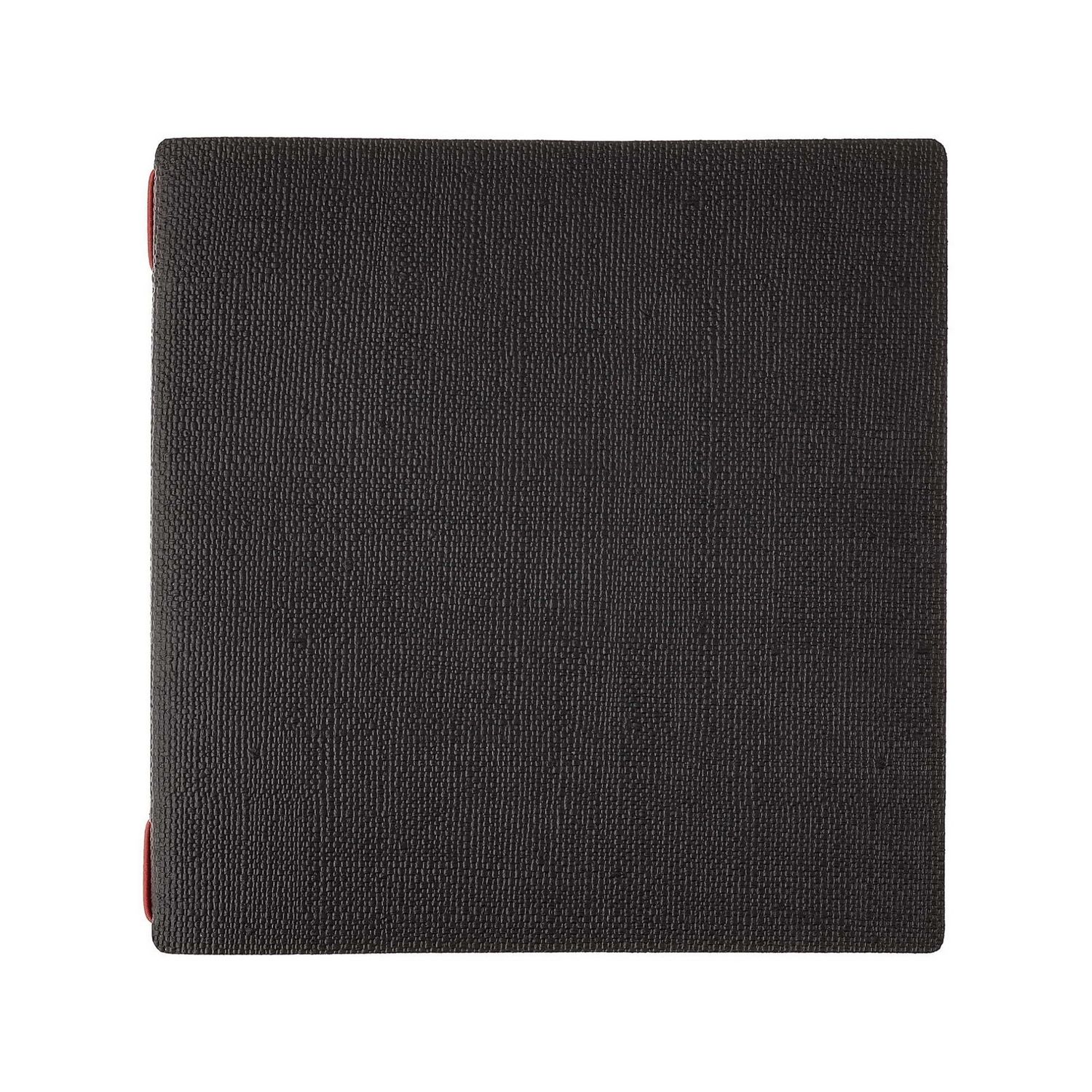 Dag Style menu holder black juta red elastic 23x23 cm for professional horeca use