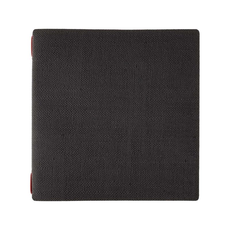 Dag Style menu holder black juta red elastic 23x23 cm for professional horeca use