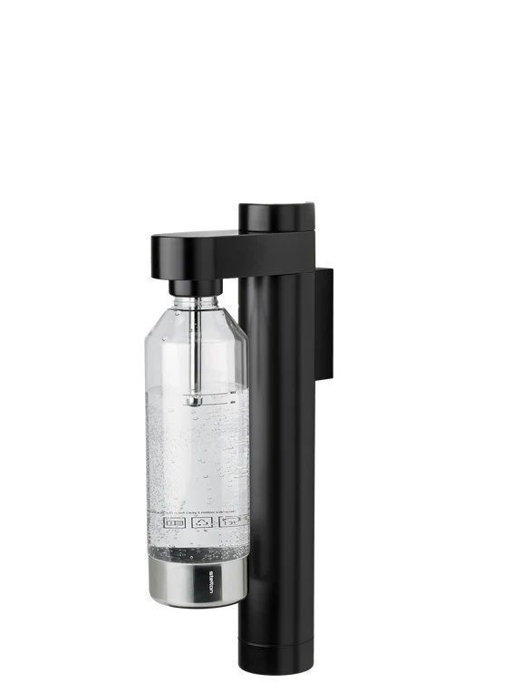 Wall-mounted sparkling Water Dispenser 42 x 19.5 cm Metallic Black - Stelton