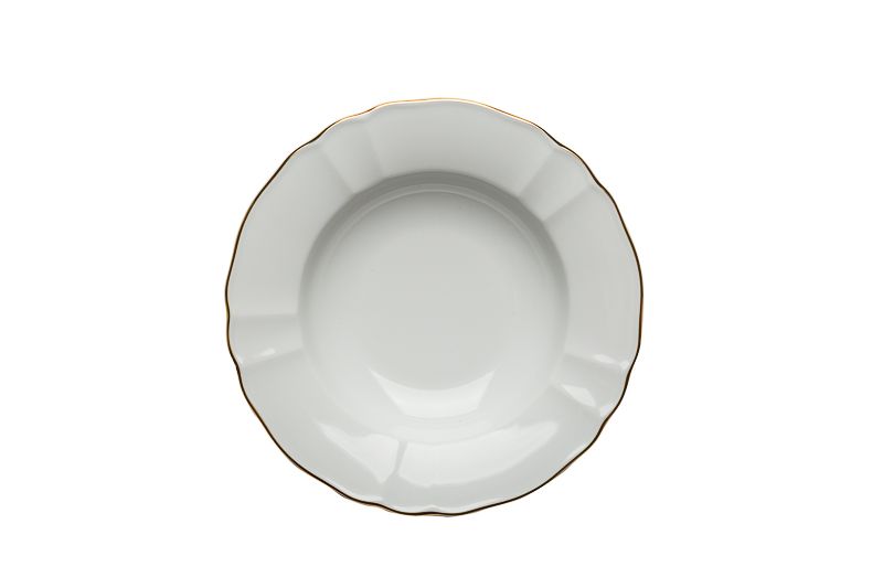 Tilde gold rim soup plate 23 cm horeca