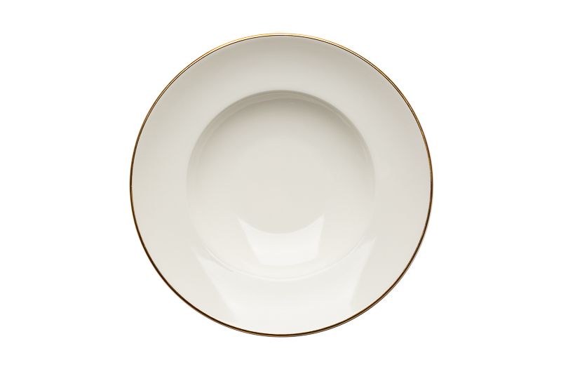 Moon gold rim pasta bowl 27 cm horeca
