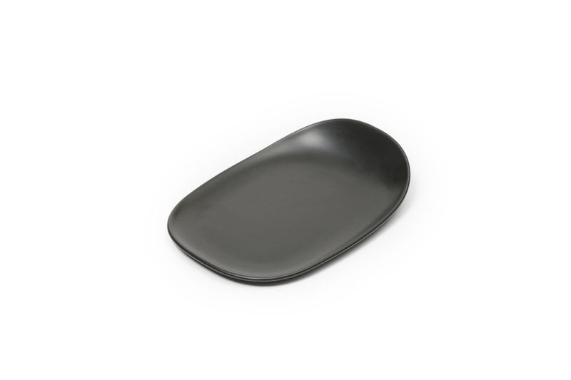 Vassoio porcellana nero Comas Gest M forma ergonomica horeca