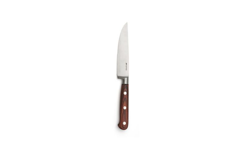 Comas Lhotse steak knife red pakka stainless steel horeca