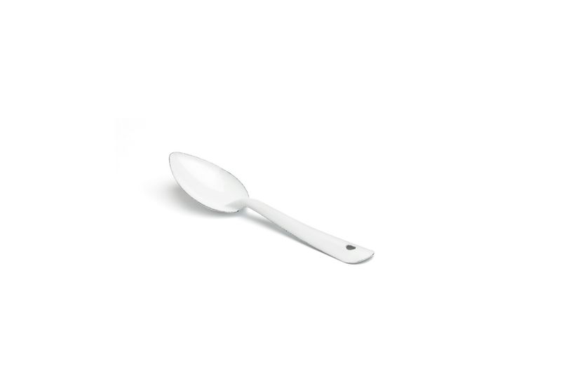 Comas enamel steel white spoon 20 cm horeca use