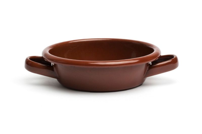 Comas casserole 10 cm enameled iron brown