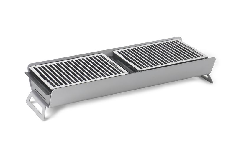 Braciere catering Comas Caliu acciaio inox doppia griglia horeca