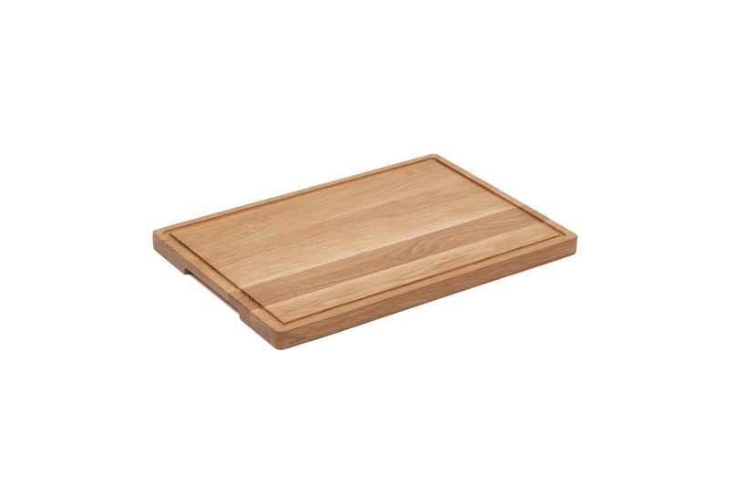 Comas oak cutting board with groove for food preparation horeca use