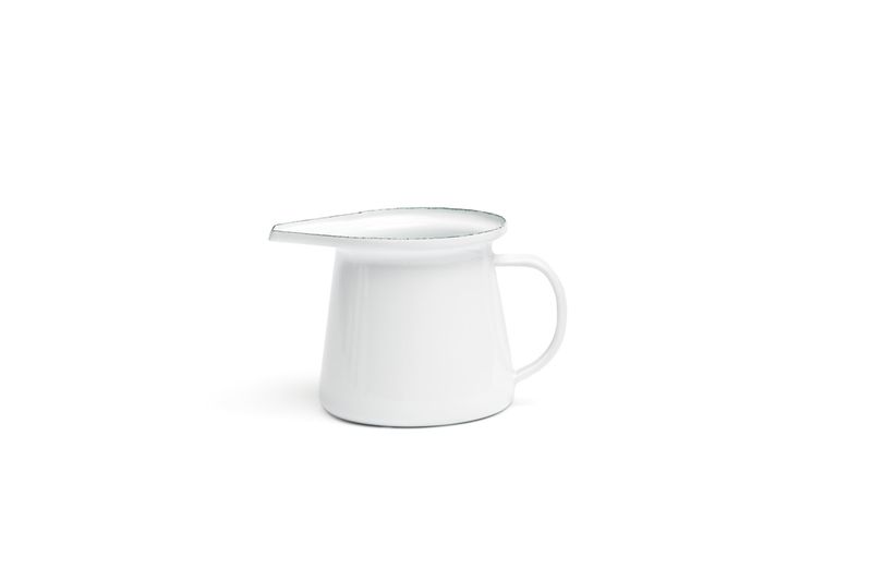 Comas enamel milk jug 7 cm white horeca service