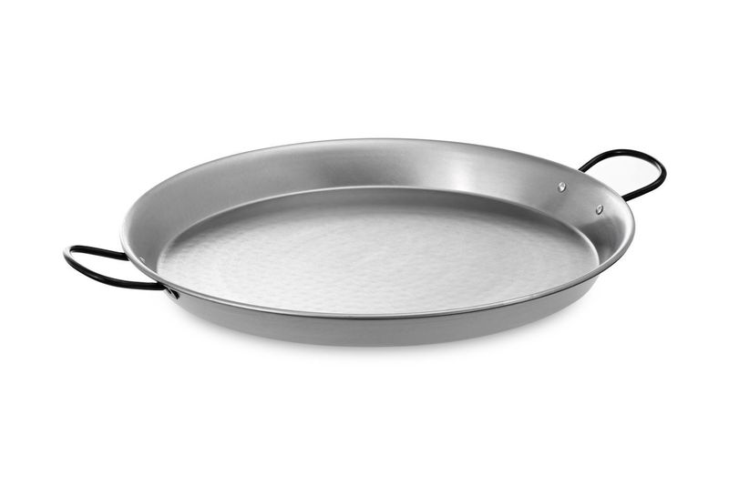 Comas paella pan 80 cm polished steel